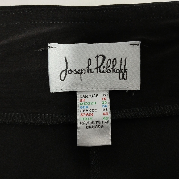 Josesph Ribkoff Pull On, Straight Leg , Double Sheer Hem Pants - Picture 6 of 6